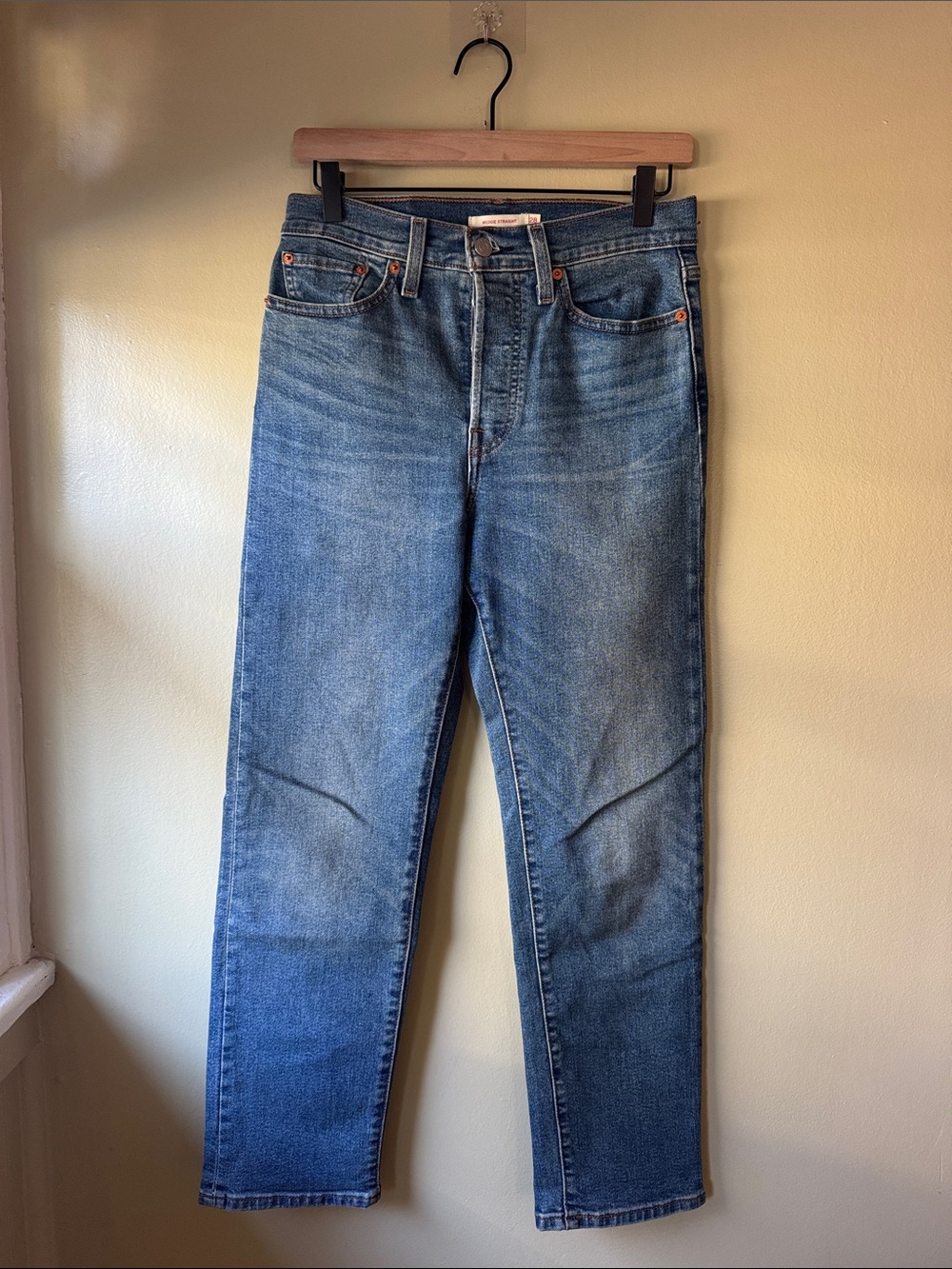 Levi's Straight Fit Blue Denim Jeans